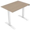 Neutralle Smėlio ir baltos spalvos rašomasis stalas 140 cm x 75 cm