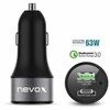 Įkroviklis Nevox Nevox 63W USB C įkroviklis + QC3.0 Kfz, juoda