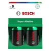 Nezatříděno GP Baterija BOSCH 2SZT D SUPER ALKALINE LR20SA2B/00