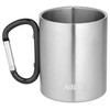 Nils Extreme NC17110 KUBEK KEMPINGOWY Z KARABIŃCZYKIEM 330 ML STAL NIERDZEWNA JUODA NILS CAMP