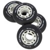 Nils Extreme PU 64x24 82A juodas matinis ratas (4 vnt.)
