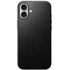 Dėklas Nomad Modern Leather case, juodas - iPhone 16 Plus