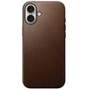Nomad modernus odinis dėklas, rudas – „iPhone 16 Plus“