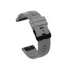 RhinoTech dirželis Garmin QuickFit sportiniam silikoniniam 26mm pilkoms