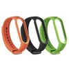RhinoTech straps for Xiaomi Mi Band 6 (3-pack juodas, oranžinis, žalias)