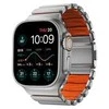 Nomad Stratos apyrankė Natural Titanium Ultra oranžinės spalvos FKM AW 45/46/49mm