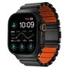Nomad Stratos apyrankė juodos spalvos Titanium Ultra oranžinės spalvos FKM AW 45/46/49mm