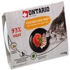 ONTARIO konservai katėms, vištiena, jautiena, 115 g