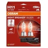 OSRAM Night Breaker Sidabrinis +100% PGJ19-2, Automobilinės lemputės, H11 55W 12V, 2 vnt