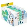 Servetėlės kūdikiams Pampers Harmonie Aqua Baby, 15 pakuočių, 720 servetėlių