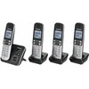 „Panasonic“ belaidis telefonas KX-TG6824GB Quattro – juodas