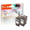 Peach 316603 rašalo kasetė Juoda, Žydras, Rausvai raudona, Geltona Sudėtinė pakuotė 2 vnt