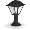 Stalp pentru iluminat exterior Philips Alpenglow, 1xE27, max 60W, IP44 ,302x174mm, Negru