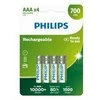 Philips AAA 700mAh akumuliatoriai pakuotėje