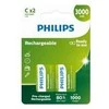 Philips HR14 C įkraunamos 3000 mAh baterijos, 2 vnt.