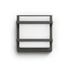 Sieninis LED lauko šviestuvas PHILIPS PETRONIA, IP44, 4000K, 12W, 1200lm, antracito sp.