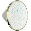 PopSockets PopTop Luxe Enamel Opal telefono laikiklis ir stovas baltas