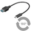 „PremiumCord“ adapteris USB-C/kištukas - USB 3.0 jungtis A/lizdas, 0,2 m kur31-01