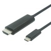 Kabelis USB PremiumCord USB-C HDMI, 1.8m, Juodas (ku31hdmi03)