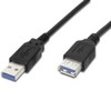 „PremiumCord“ USB 3.0 itin greitas 5 Gbps A-A prailginimo kabelis, MF, 9 kontaktų, 5 m