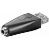 USB adapteris Goobay USB - Jack 3.5mm Juodas (93982)