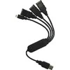 PremiumCord USB2.0 HUB 4-portový Juodas cable