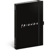 Presco Group Presco Notebook Friends, su pamušalu, 13 × 21 cm