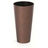 Prosperplast Lauko plastikinis vazonas TUBUS SLIM CORTEN, su įdėklu, vario sp., 30 x 57 cm