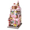 Qman Honey Sweet Dessert House Konditerijos statybiniai blokeliai 344 vnt. kaip dovana