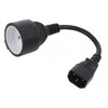 QOLTEC 53907 Adapteris IEC 320 C14 FRENCH 0,15m
