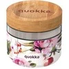 Quokka Deli Food Jar - Stiklinis maisto indelis / priešpiečių dėžutė 820 ml (Dark Flowers)