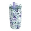 Gertuvė Quokka Mist - Stainless Steel Thermal Mug 720 ml with Straw (Violet Blooms)