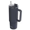 „Quokka Stream“ – nerūdijančio plieno termo puodelis 950 ml su šiaudeliu (grafito spalvos)