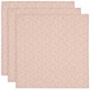 Jollein muslino audinio vystyklų rinkinys 70x70 Miffy Silhouettes Wild Rose 3vnt