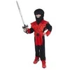 Rappa Vaikiškas kostiumas - raudonas NINJA (M)