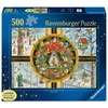 Ravensburger Dėlionė 500 vnt. - Kalėdinis vainikas su paukščiais