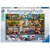 Ravensburger Dėlionė 2000 vnt. - Knygų pasaulis