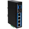 Šakotuvas „LogiLink“ komutatorius su 4 prievadų gigabito eterneto ryšiu, 1000 Mbps, 1 SFP + 1 prievadu