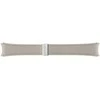 SHR93SAE D-Buckle hibridinė ekologiška odinė juosta 20 mm (plona, S/M), skirta Samsung Galaxy Watch6 / Watch5, Etoupe (Etoupe)