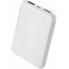 Powerbank SBS 5000 mAh kišenė 2xUSB balta #