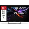 Sharp | 55HR7265E | 55 | Išmanusis televizorius | „Google TV“ | Juoda