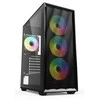 Sharkoon VK4 ARGB, Tower-case - juodas, Tempered Glass