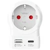 SKROSS Länderstecker Europe to US USB AC20PD baltas