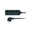 Solight extension lead, 3 sockets, juodas, 2m
