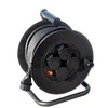 Solight būgno ilgintuvas, 4 lizdai, lauko, 25 m guminis kabelis, 3x 1,5 mm2, IP44