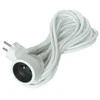 Solight prailginimo laidas - jungtis, 1 lizdas, 10m, 3 x 1,5mm2, baltas