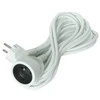 Solight prailginimo laidas - jungtis, 1 lizdas, 5m, 3 x 1mm2, baltas