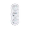 Solight hub, 3 x 10A, baltas