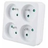 Solight jungiamoji dėžutė 4 x 10A balta