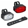 „Solight“ įkraunamų dviračio žibintų rinkinys, 160 lm priekinis, raudonas galinis, ličio jonų, USB